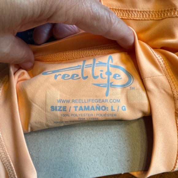 Reel Life, Sun Defender, Long Sleeve, UV Shirt, Size L - Picture 5 of 5